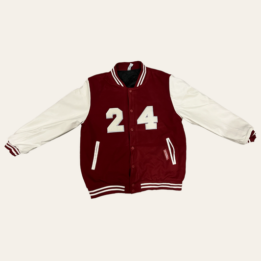 MSU Dalore "24" Leather Sleeves Letterman Jacket