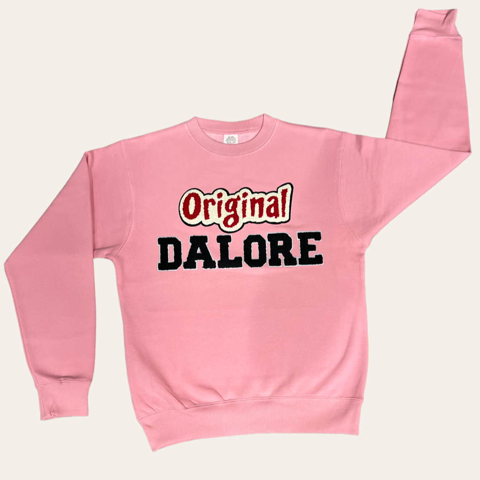 Pink "Original Dalore" Crewneck Sweater