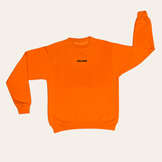 Dalore Orange "Members Only" Crewneck